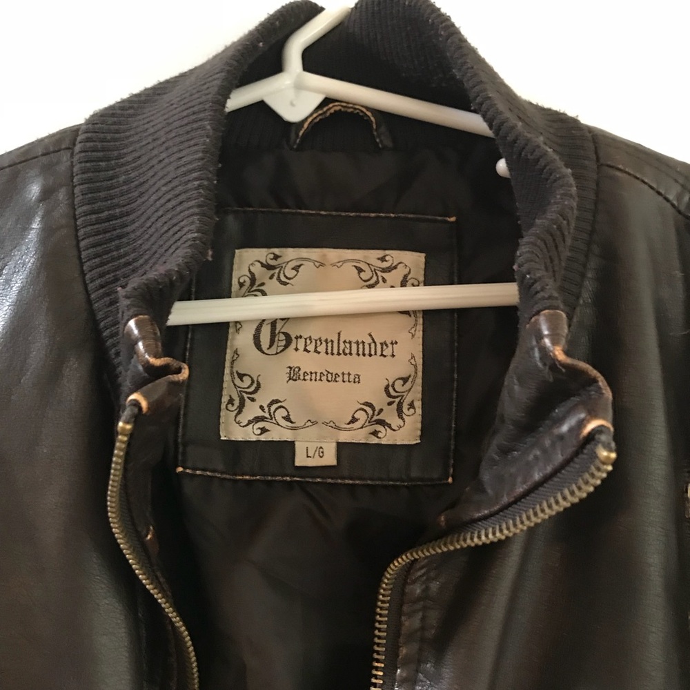 VINTAGE brown bomber jacket - Picture 3 of 8